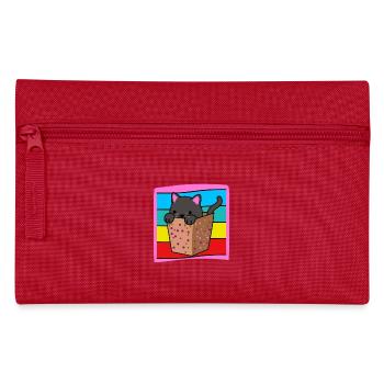 Chat dans une boîte - Trousse - rouge - Devant
