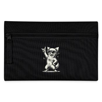 Lustige Heavy Metal Festival Chihuahua Hund - Federtasche - Schwarz - Vorne