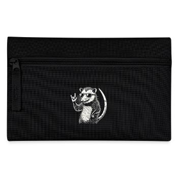 Opossum Heavy Metal Festival Retro - Pencil Case - black - Front