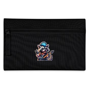 Raccoon Rock and Roll Guitarist - Pencil Case - black - Front