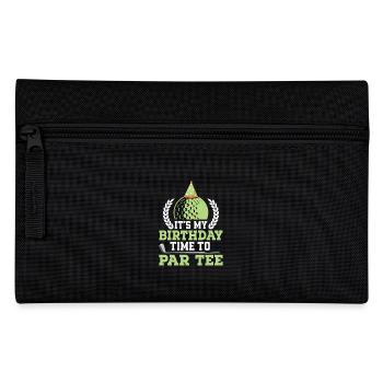 It's My Birthday Time To Par Tee Golf Golfer - Pencil Case - black - Front