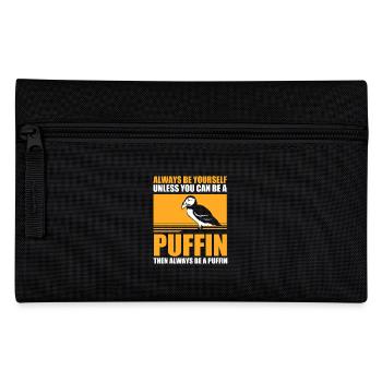 Papageientaucher Puffin - Federtasche - Schwarz - Vorne
