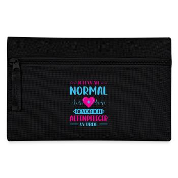Altenpfleger Geschenk Altenpflege Pflegefachkraft - Federtasche - Schwarz - Vorne