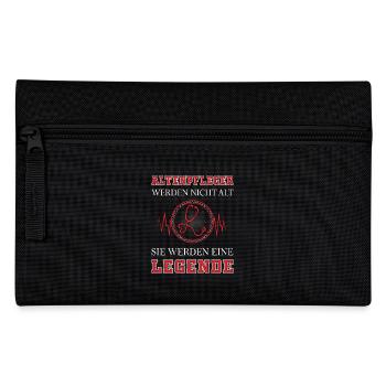Altenpfleger Geschenk Altenpflege Pflegefachkraft - Federtasche - Schwarz - Vorne