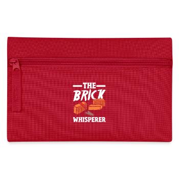 Mason The Brick Whisperer - Pencil Case - red - Front
