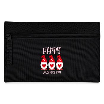 Gnome Happy Valentines Day - Pencil Case - black - Front