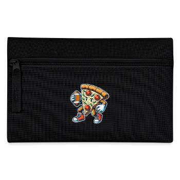 Football Pizza - Federtasche - Schwarz - Vorne