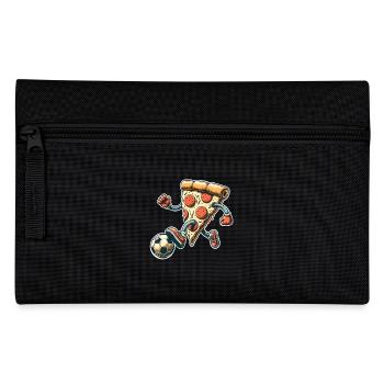 Football Pizza - Pencil Case - black - Front