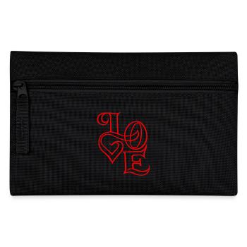 Valentine's Day Heart Love Love Couple Gift - Pencil Case - black - Front