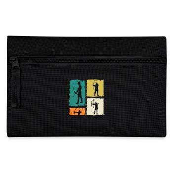 Bogenschießen - Federtasche - Schwarz - Vorne