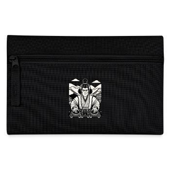 Musik Retro DJ Samurai Streetwear Inspiration - Federtasche - Schwarz - Vorne