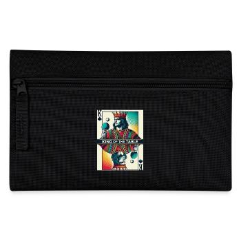 Rétro jouer au ping-pong king - Trousse - noir - Devant