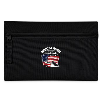 Maurer American Pride Flag Design - Pencil Case - black - Front