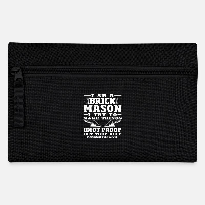 Bricklayer I'm a brickmason and I do things - Pencil Case - black
