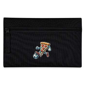 Football Pizza - Pencil Case - black - Front