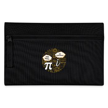 Math Humor – Pi vs. Imaginary Number - Pencil Case - black - Front