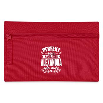 Alexandra Perfekt Sein Kann Jeder Alexandra Nicht - Federtasche - Rot - Vorne