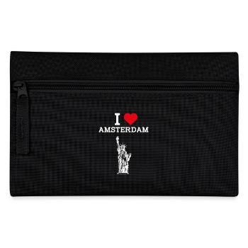 J’aime Amsterdam Cool Heart Flag Statue de la Liberté - Trousse - noir - Devant