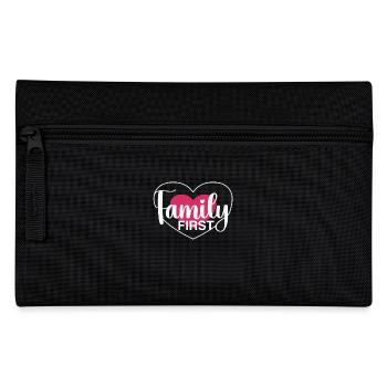 Family First - Heart & Love - Pencil Case - black - Front