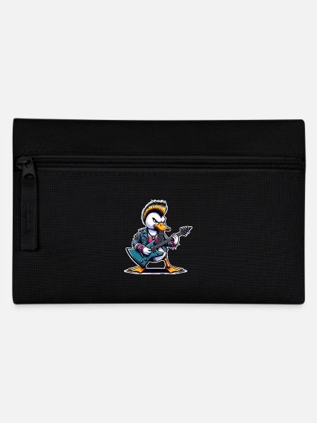 Ente Rock and Roll Gitarrist - Federtasche - Schwarz