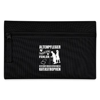 Altenpfleger Geschenk Altenpflege Pflegefachkraft - Federtasche - Schwarz - Vorne