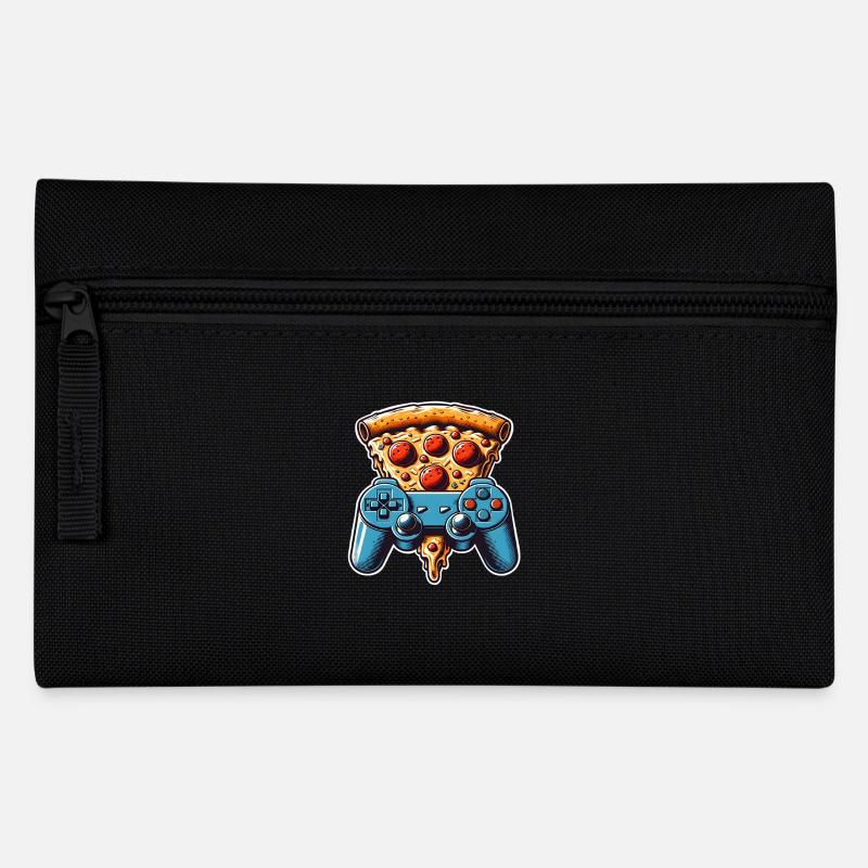 Pizza Gaming Gamer - Federtasche - Schwarz
