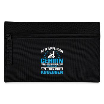 Altenpflege Pfleger Pflegepersonal Pflegekraft - Federtasche - Schwarz - Vorne
