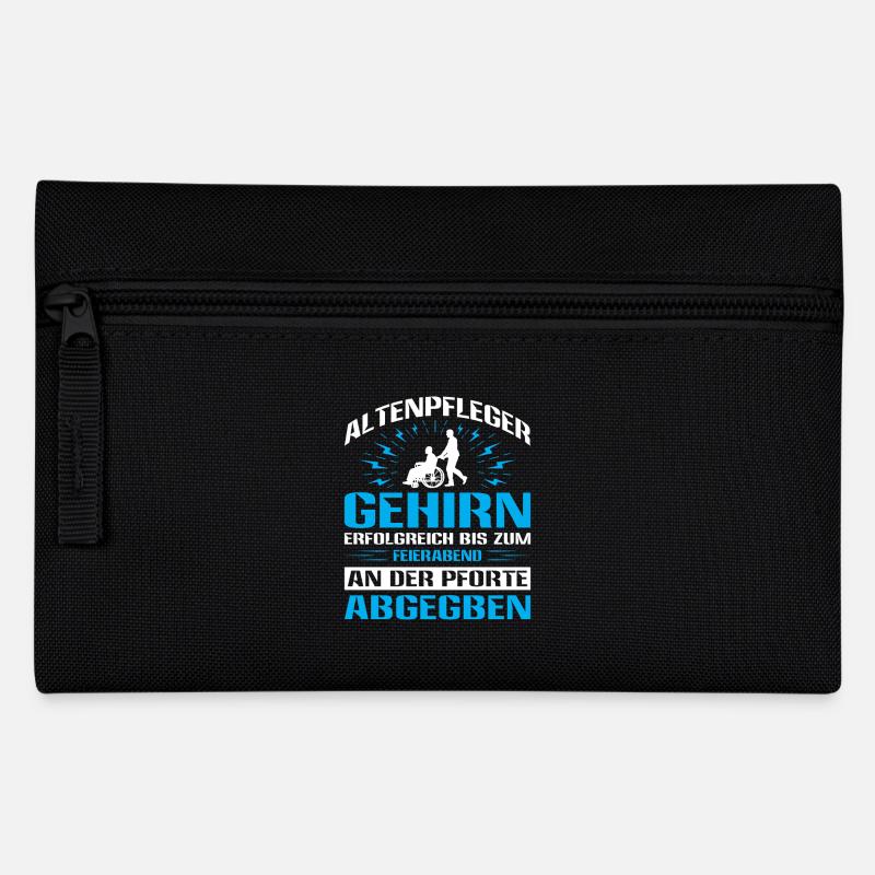 Altenpflege Pfleger Pflegepersonal Pflegekraft - Federtasche - Schwarz