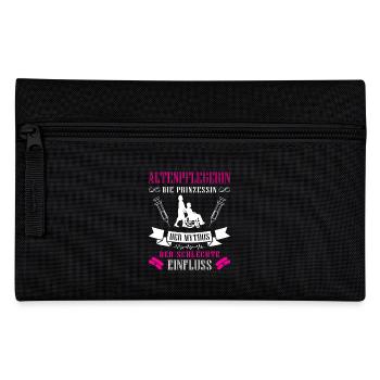 Altenpfleger Geschenk Altenpflege Pflegefachkraft - Federtasche - Schwarz - Vorne