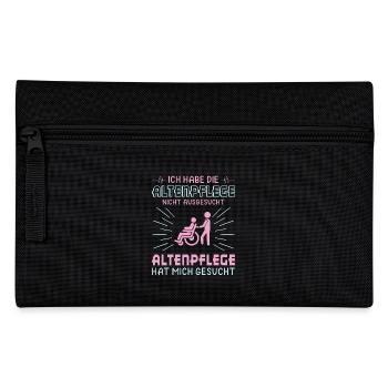 Altenpfleger Geschenk Altenpflege Pflegefachkraft - Federtasche - Schwarz - Vorne