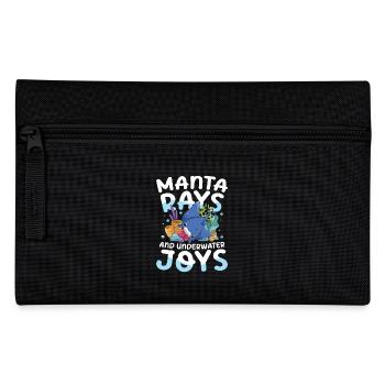 Manta Magic - Tauchen Sie ein ins Blau für einen - Federtasche - Schwarz - Vorne