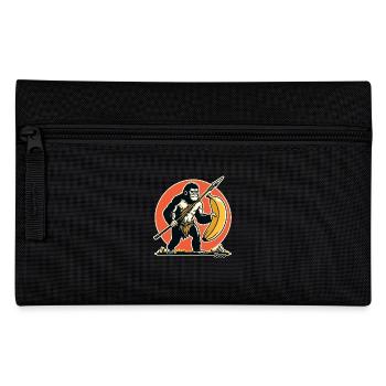 Jäger- und Sammler-Gorilla mit Banane - Federtasche - Schwarz - Vorne