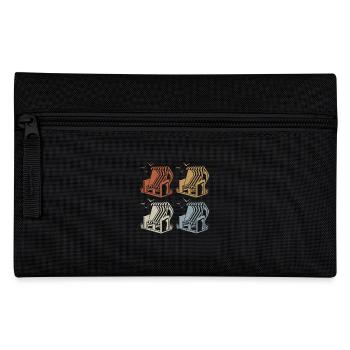 Beach Chair Retro - Vintage - Silhouette - Pencil Case - black - Front