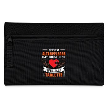 Altenpflege Pfleger Pflegepersonal Pflegekraft - Federtasche - Schwarz - Vorne