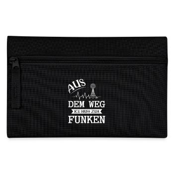 Amateurfunk Geschenke für Funker Funkamateur - Federtasche - Schwarz - Vorne