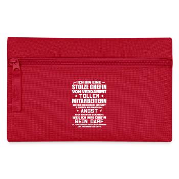 Proud of fucking awesome employees - Pencil Case - red - Front