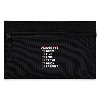 Maurer Checkliste Stiefel Line Level Kelle - Federtasche - Schwarz - Vorne