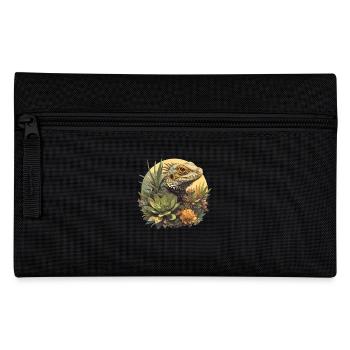Eidechsen Eidechse - Federtasche - Schwarz - Vorne