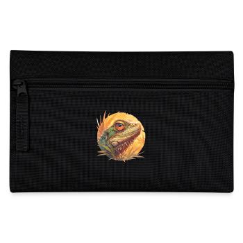 Eidechsen Eidechse - Federtasche - Schwarz - Vorne