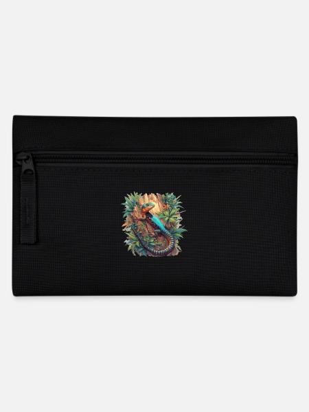 Eidechsen Eidechse - Federtasche - Schwarz