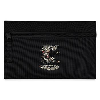 Zèbre fou si tu me cherches Folie - Trousse - noir - Devant