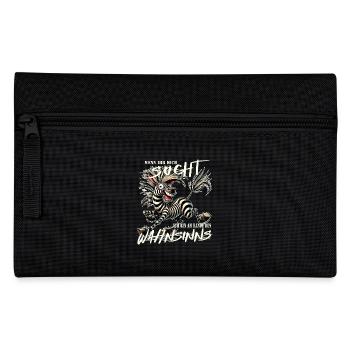 Crazy Zebra If You're Looking for Me Madness - Pencil Case - black - Front