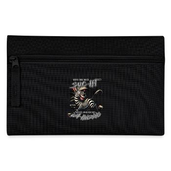 Zèbre fou si tu me cherches Folie - Trousse - noir - Devant