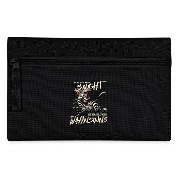 Zèbre fou si tu me cherches Folie - Trousse - noir - Devant