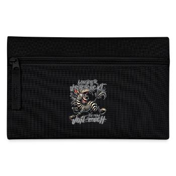 Zebra Better crazy than one of you - Pencil Case - black - Front