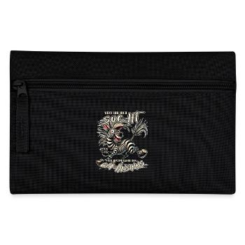 Zèbre fou si tu me cherches Folie - Trousse - noir - Devant