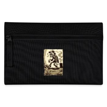 Skeleton Gentleman in the Cemetery - Pencil Case - black - Front