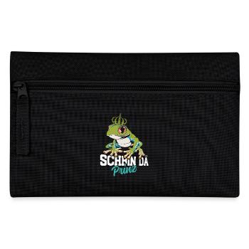 Karneval Kostüm Party SCHBIN DA PRINZ Lustiges - Federtasche - Schwarz - Vorne