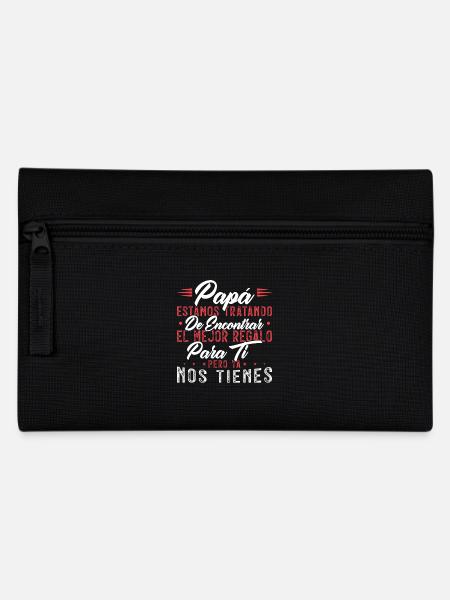 Vatertag Mann Papa Tochter Sohn Geschenk Vater - Federtasche - Schwarz