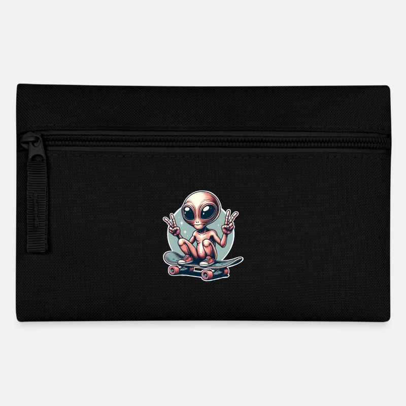 Alien Skateboard Skater Skate - Trousse - noir